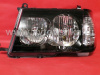 Toyota Land Cruiser 100 (98-05) фары передние черные глянцевые, с совмещенными поворотниками, комплект 2 шт.