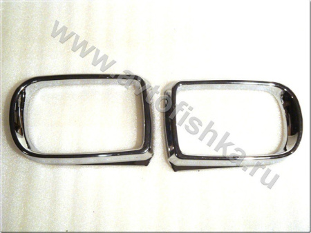 BMW E38, E39 (95-00) рамки боковых зеркал хромированные, комплект 2 шт.