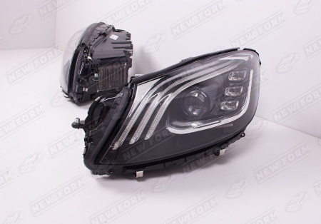 Mercedes-Benz S-Klasse W222 2013 - 2017 Фары рестайлинговые с надписью
