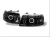 Expedition (03-06) фары передние линзовые черные со светящимися ободками, комплект 2 шт.