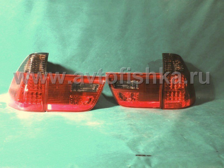 BMW X5 (98-06) задние фонари светодиодные красно-тонированные, комплект лев.+прав.