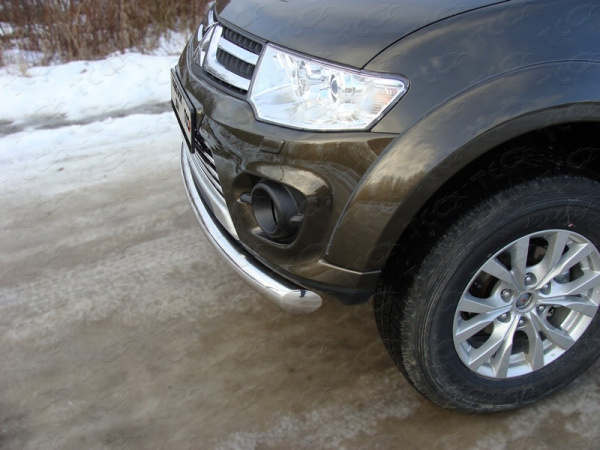 Mitsubishi Pajero Sport (13–) Защита передняя нижняя 76,1 мм