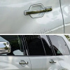 Mitsubishi Pajero 4 (2006-) накладки на ручки дверей хромированные, пластик, комплект 4 шт.