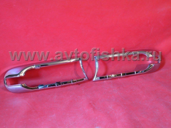 Toyota FJ Cruiser (07-) хромированные декоративные накладки на передние фонари поворотников, комплект 2 шт.