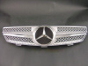 Mercedes CLK W209 (03-09) решетка радиатора серебристая, дизайн Big Star, стиль SL-class 2008 года