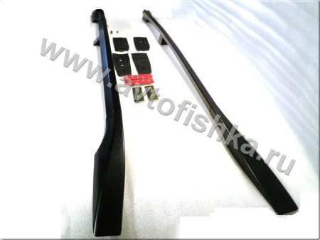 Toyota Land Cruiser Prado 120 (02-) рейлинги продольные на крышу, алюминиевые черные, комплект.