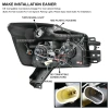 Nissan Titan (04-15), Armada (04-07) фары передние линзовые, со светящимися ободками и светодиодной подсветкой, комплект 2 шт.