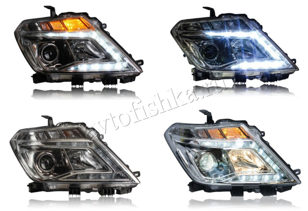 Nissan Patrol Y62 (10-17) передние линзовые фары NISMO
