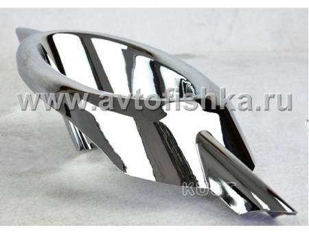 Chevrolet Cruze (08-) хромированные накладки на противотуманные фары с планкой, комплект 2 шт.