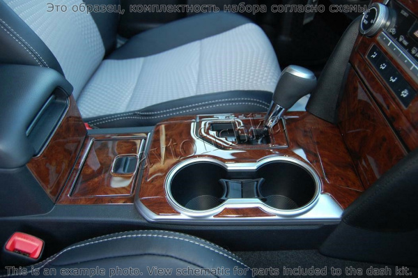 Декоративные накладки салона Toyota Camry 2012-н.в. Полный набор, с подогревом сидений.