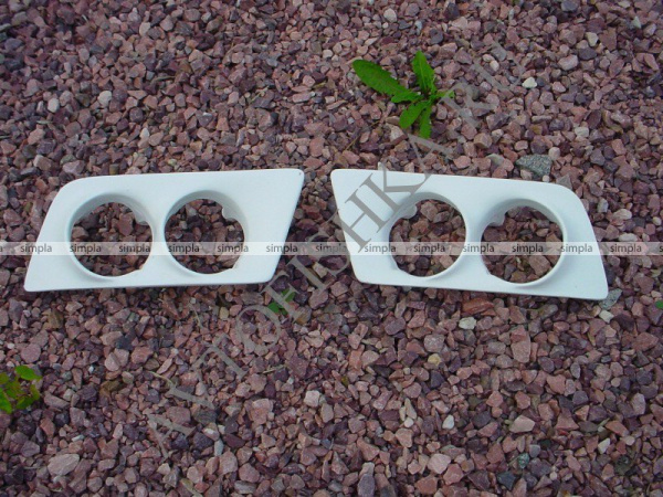 Mercedes GL-Class X164 (06-09) Адаптеры в передний бампер под модульную оптику D87mm (комплект)