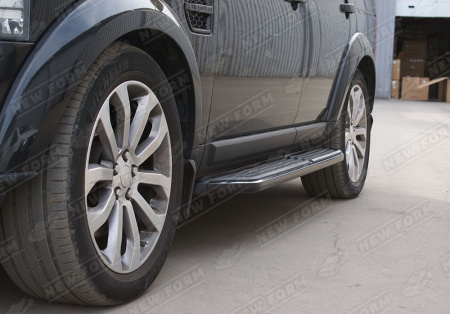 Land Rover Discovery 4 поколение (рестайлинг) 2013 - 2016 штатные пороги внешние черные