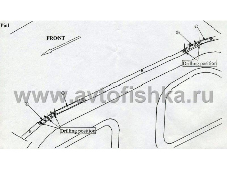 Nissan Qashqai (06-) рейлинги продольные на крышу, алюминиевые черные с поперечинами, комплект