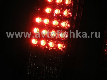 Chevrolet Silverado, GMC Sierra 03-06 фонари задние светодиодные красно-тонированные, комплект 2 шт.
