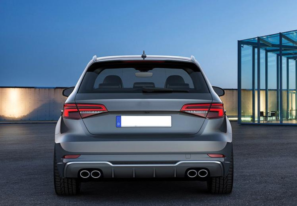 Двойной выхлоп S3 для Audi A3 2013-2020 - раздвоенная система