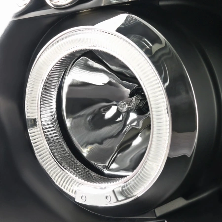 Nissan Titan (04-15), Armada (04-07) фары передние линзовые, со светящимися ободками и светодиодной подсветкой, комплект 2 шт.