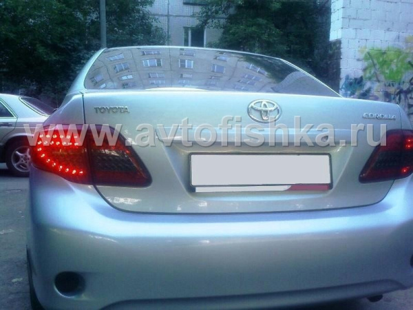Toyota Corolla (2006-2010) задние фонари светодиодные красно-тонированные, комплект лев.+прав.