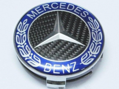 Mercedes, все модели крышки ступиц колеса со звездой, черный карбон, дизайн Оригинал, комплект 4 шт.