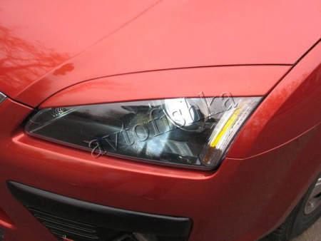 Ford Focus 2 (04 – 08) реснички на фары №2 широкие