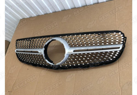 Mercedes-Benz GLC-Klasse X253 2015 - 2019 Решетка радиатора Diamond Sport серебро  под камеру