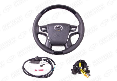 Toyota Land Cruiser LC 200 2007 - 2012 Руль черный глянец