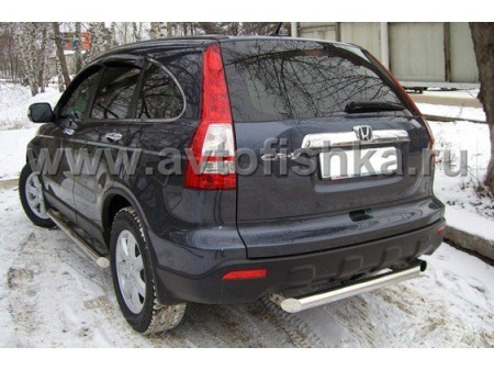 Honda CR-V (07-09) защита заднего бампера, труба 70 мм