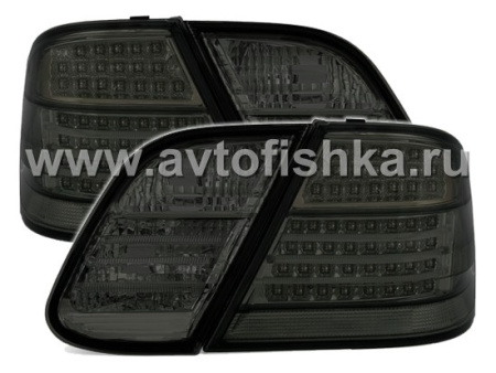 Mercedes W208 CLK (97-03) фонари задние, полностью тонированные светодиодные, комплект лев.+ прав.