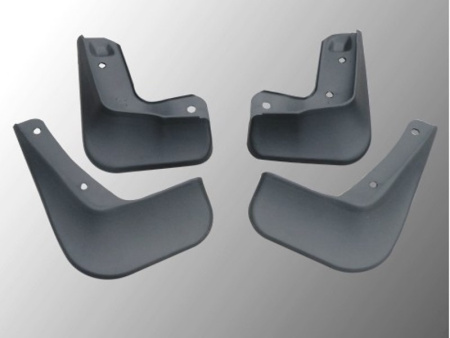 Mitsubishi Lancer 10 (07-) брызговики, грязезащитные щитки полипропиленовые, комплект 4 шт.