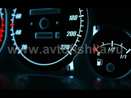 Audi 80, 90 B3, B4 светящиеся шкалы приборов - накладки на циферблаты панели приборов, дизайн № 1