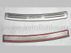 Chevrolet Cruze (08-) накладка заднего бампера верхняя, из нержавеющей стали