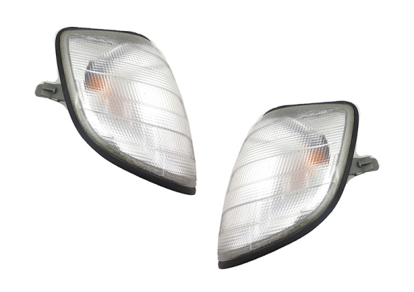 Mercedes S W140 (92-99) поворотники передние белые, комплект 2 шт.