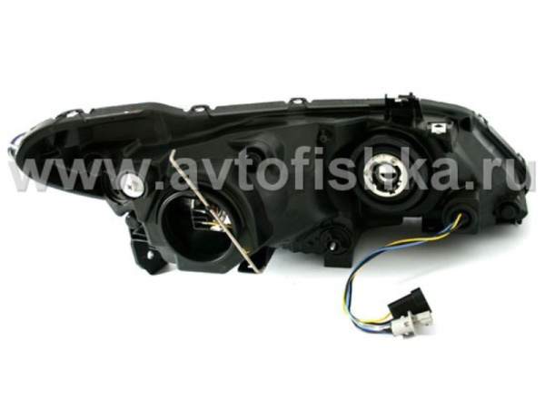 Honda Civic VIII 06- фары передние линзовые хромированные, со светодиодной подсветкой, под корректор, комплект 2 шт.