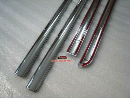 Hyundai Sonata NF (04-09) пластиковые молдинги на двери боковые полностью хромированные, комплект 4 шт.