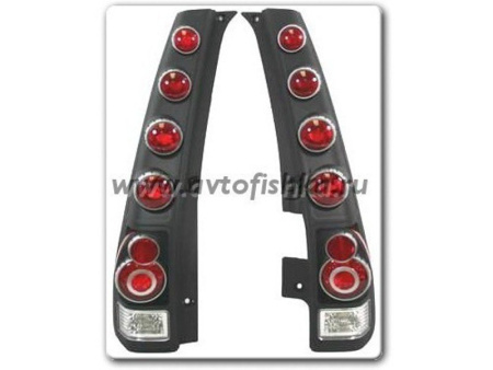 Honda CR-V II (01-05) фонари задние черные, дизайн Toyota Altezza, комплект 2 шт.