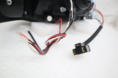 Subaru Impreza GC, GF (93-01) фары передние хромированные, со светящимися ободками и светодиодами, комплект 2 шт.