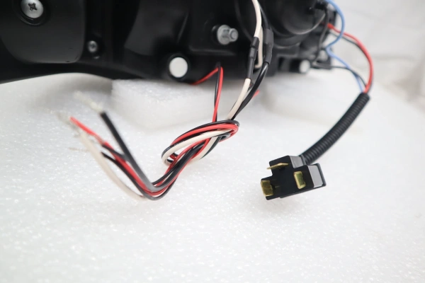 Subaru Impreza GC, GF (93-01) фары передние хромированные, со светящимися ободками и светодиодами, комплект 2 шт.