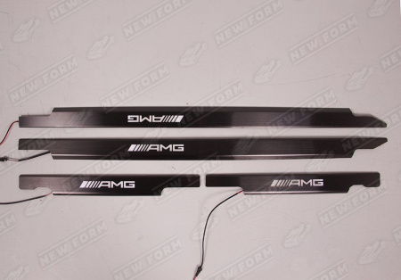 Mercedes-Benz G-Klasse W463 1990 - 2018 Накладки на пороги черные с подсветкой AMG