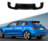 Диффузор RS3 в бампер для Audi A3 хэтчбек 2017-2020