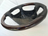 Mercedes W124, W126, W201, W140, W210 (96-99) руль спортивный анатомический, отделка - черная кожа с деревянными вставками.