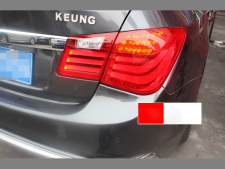 Chevrolet Cruze (08-) задние светодиодные фонари в стиле BMW, комплект лев + прав