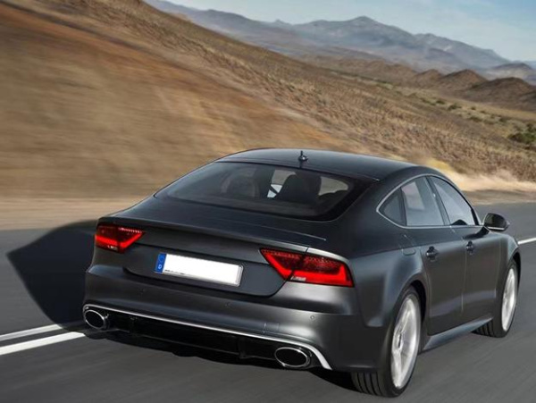 Черный диффузор RS7 для Audi A7 2012-2015 штат версия
