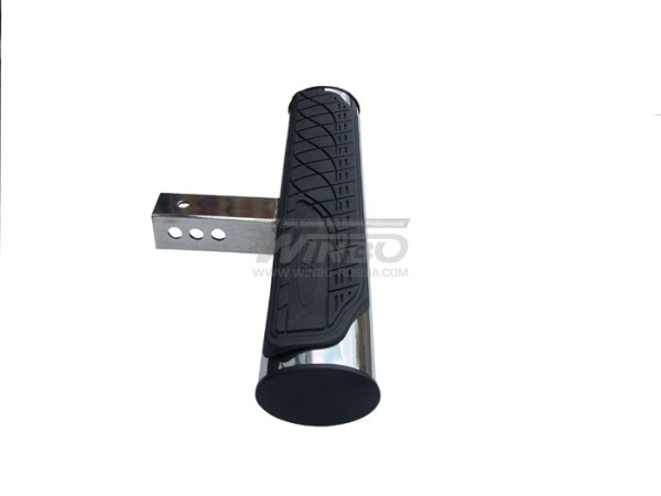 Подножка задняя универсальная из нержавеющей стали для крепления вместо фаркопа с квадратом 51 x 51 мм