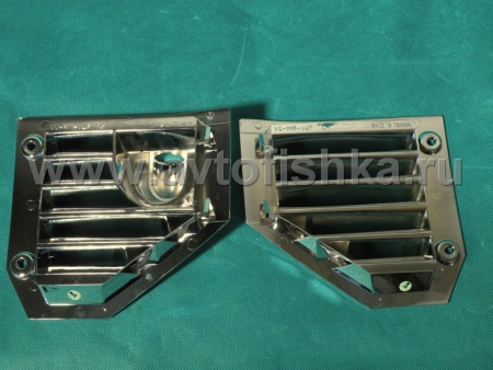 Hummer H2 (02-08) решетки дефлекторов передних крыльев, под антенну, хромированный пластик