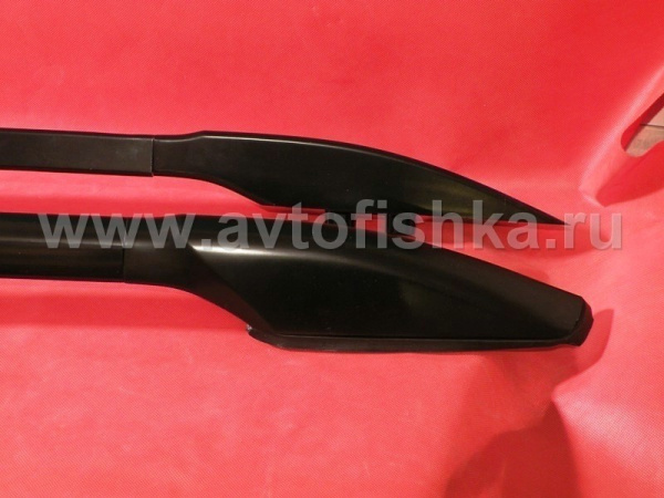 Toyota Land Cruiser Prado 150 (10-) черные продольные рейлинги на крышу, дизайн Оригинал Toyota, комплект 2 шт.