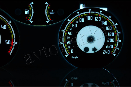 Renault Laguna 2 светодиодные шкалы (циферблаты) на панель приборов