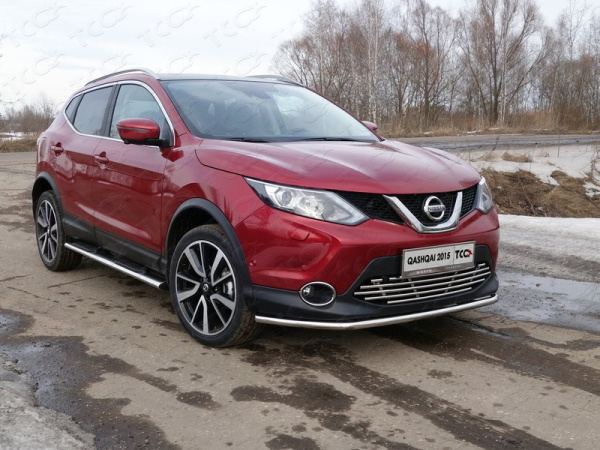 Nissan Qashqai (14–) Решетка радиатора 16 мм (Сборка РФ)