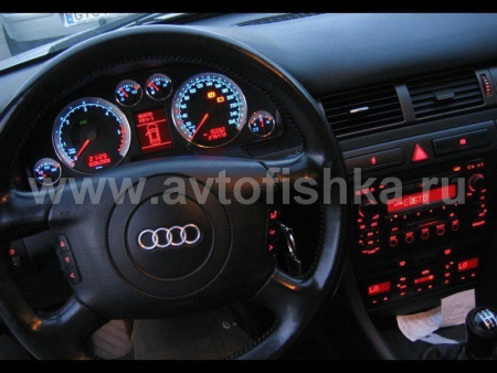 Audi A6 (C5) 1997-2004 светящиеся шкалы приборов - накладки на циферблаты панели приборов, дизайн № 1