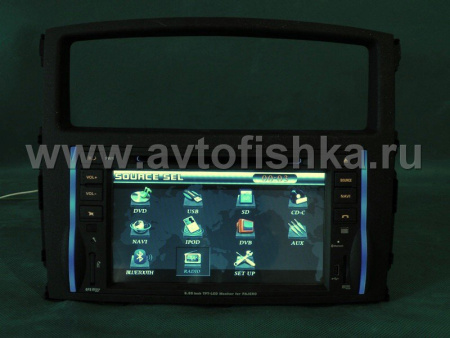 Mitsubishi Pajero 4 (06-) автомагнитола с GPS навигацией, штатное головное устройство с HD экраном 7 дюймов, PMS TPJ-8087GB