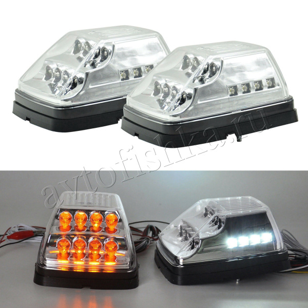 Mercedes G-Klasse W463 (97-) бегущие повторители поворотов (прозрачные), комплект 2 шт.