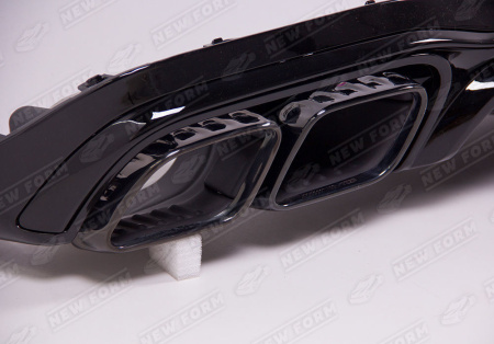 Mercedes-Benz E-Klasse W213 рестайлинг 2020 - н.в. Диффузор с насадками 6.3 AMG черный